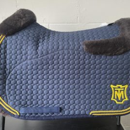 Mattes Semi Lined with Front strips and Saddle Shaped Sheepskin Trim Saddle Pad