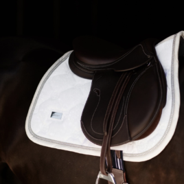 Equestrian Stockholm Timeless White Glimmer Jump Saddle Pad