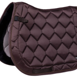 QHP Classy Saddle Pad with soft faux fur edging