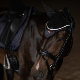 Equestrian Stockholm Dark Ocean Ear Bonnet